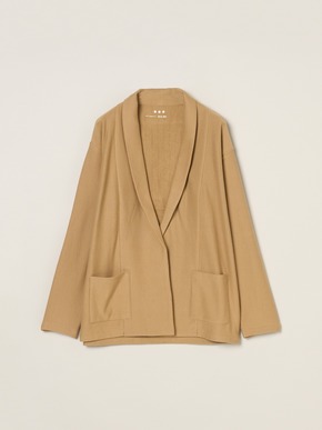 Men's herringbone terry cardigan 詳細画像