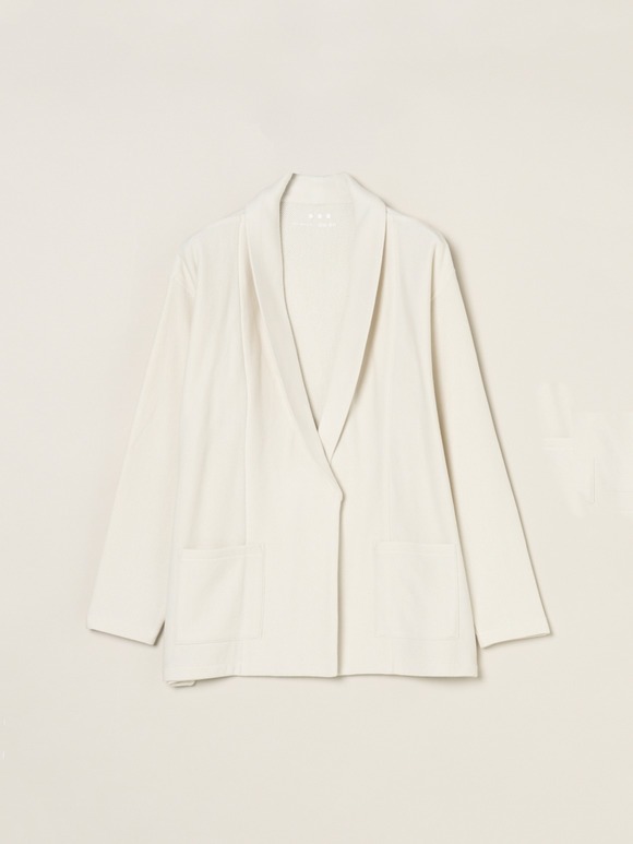 Men's herringbone terry cardigan