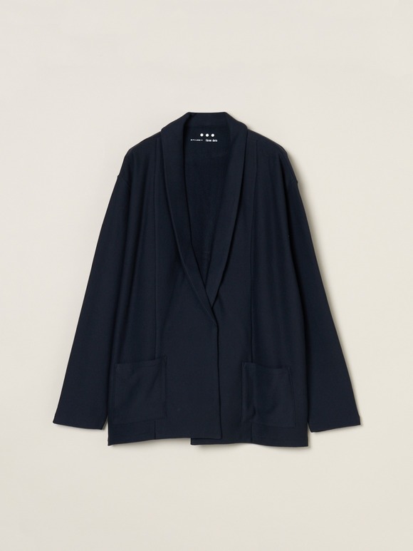 Men's herringbone terry cardigan