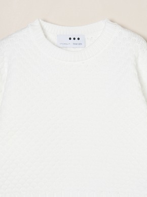 Spongy smooth popcorn pullover 詳細画像