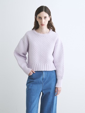 Spongy smooth popcorn pullover 詳細画像