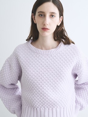 Spongy smooth popcorn pullover 詳細画像