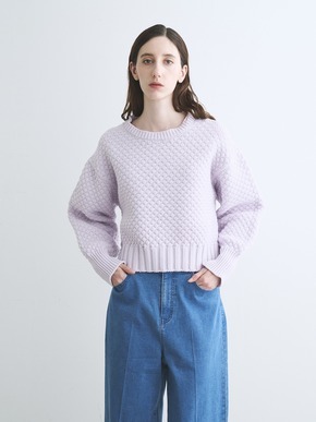 Spongy smooth popcorn pullover 詳細画像