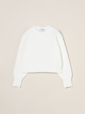 Spongy smooth popcorn pullover 詳細画像