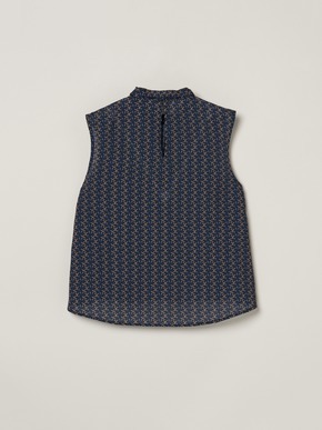 Dry twill tie brouse 詳細画像