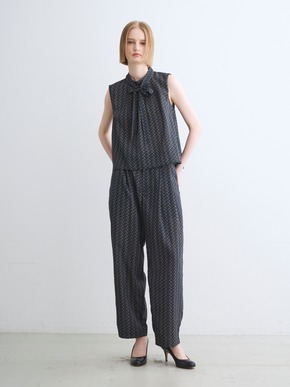 Dry twill tie brouse 詳細画像