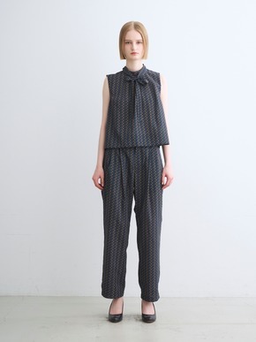 Dry twill tie brouse 詳細画像