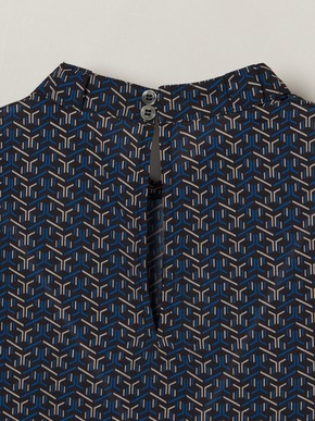 Dry twill tie brouse 詳細画像