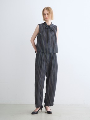Dry twill tie brouse 詳細画像