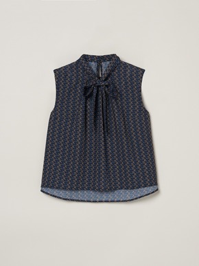 Dry twill tie brouse 詳細画像