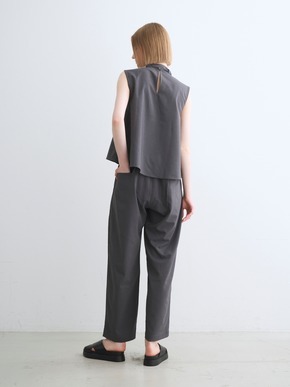 Dry twill tie brouse 詳細画像