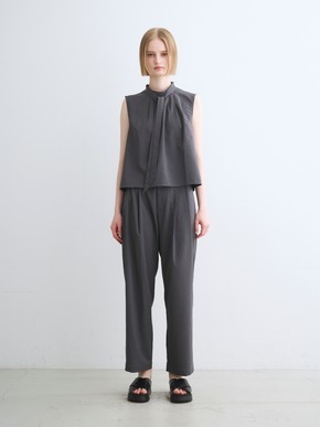 Dry twill tie brouse 詳細画像
