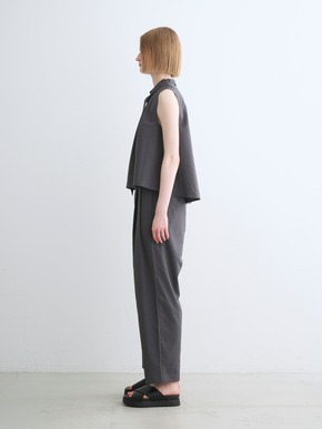 Dry twill tie brouse 詳細画像