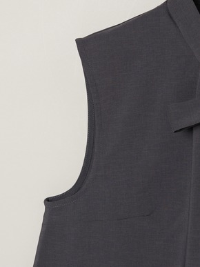 Dry twill tie brouse 詳細画像