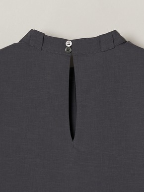 Dry twill tie brouse 詳細画像