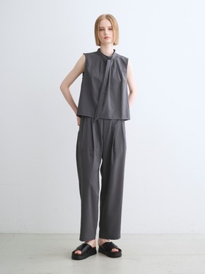 Dry twill tie brouse 詳細画像