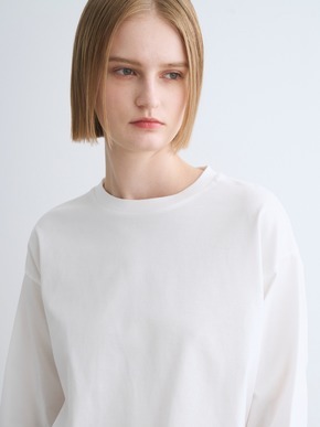 Silky cotton light l/s tee 詳細画像