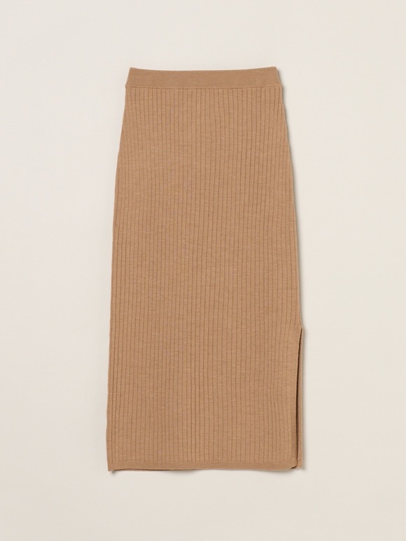 Wool outfit nallow skirt