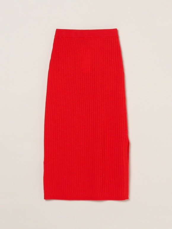 Wool outfit nallow skirt