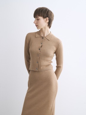 Wool outfit polo cardigan 詳細画像