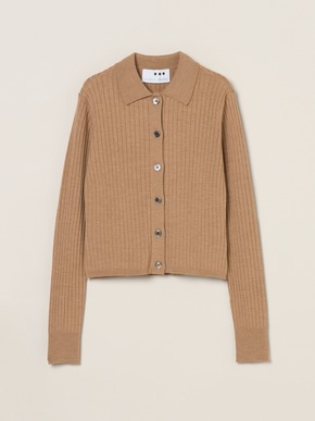 Wool outfit polo cardigan 詳細画像