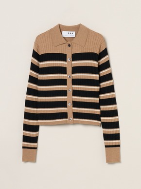 Wool outfit polo cardigan 詳細画像