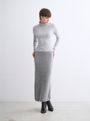 Silk cashmere tee turtle neck 詳細画像