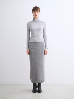 Silk cashmere tee turtle neck 詳細画像