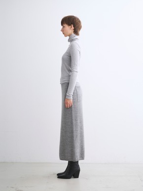 Silk cashmere tee turtle neck 詳細画像