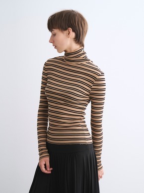 Silk cashmere tee turtle neck 詳細画像