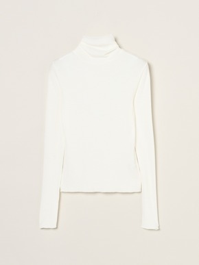 Silk cashmere tee turtle neck 詳細画像