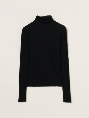 Silk cashmere tee turtle neck 詳細画像