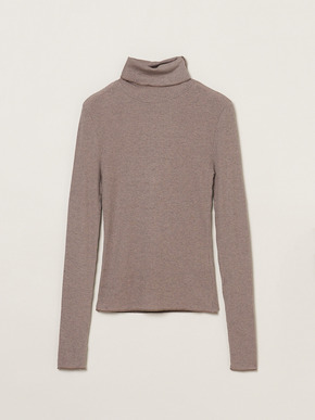 Silk cashmere tee turtle neck 詳細画像