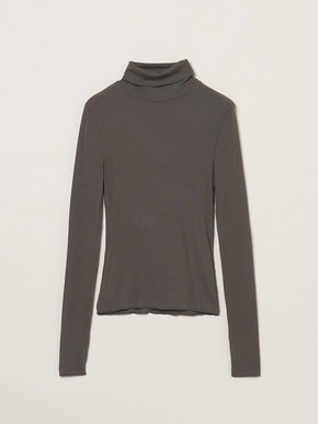 Silk cashmere tee turtle neck 詳細画像