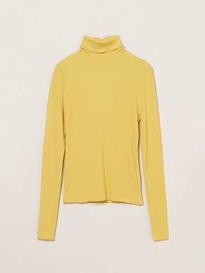 Silk cashmere tee turtle neck 詳細画像