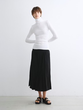 Rib jersey l/s turtle top 詳細画像