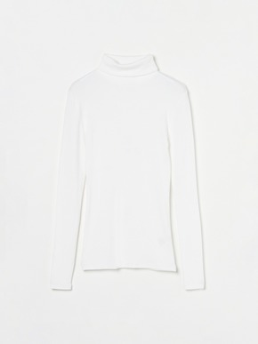 Rib jersey l/s turtle top 詳細画像