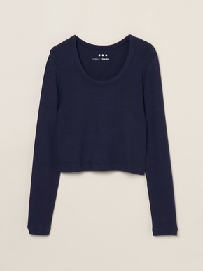 Rayon knit rib jersey cropped jessica 詳細画像