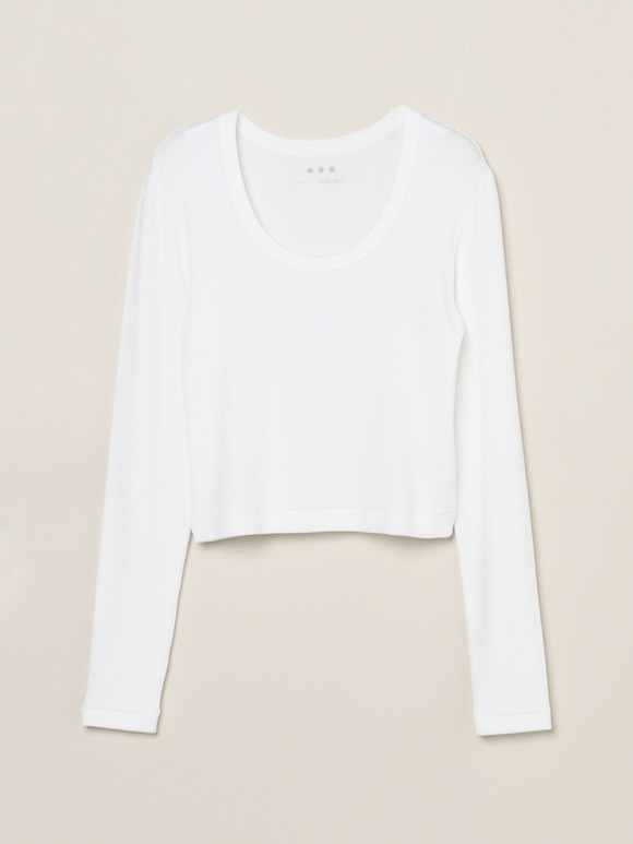 Rayon knit rib jersey cropped jessica