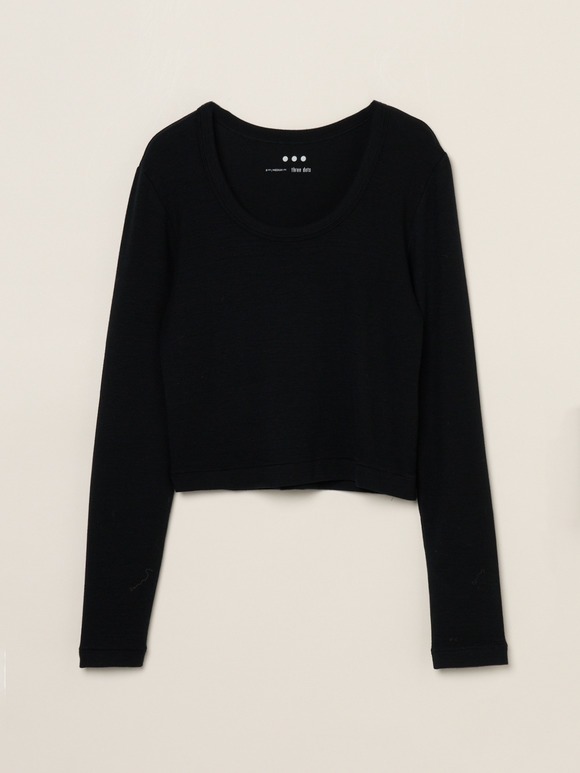 Rayon knit rib jersey cropped jessica