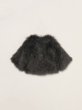 Wavy fur half sleeve jacket 詳細画像