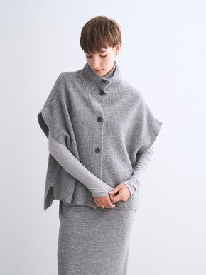 Wool cashmere button vest 詳細画像