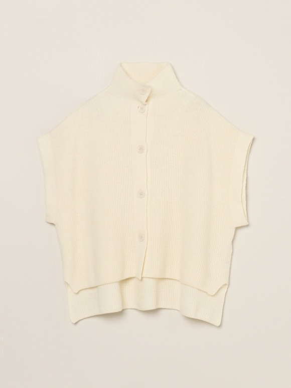 Wool cashmere button vest