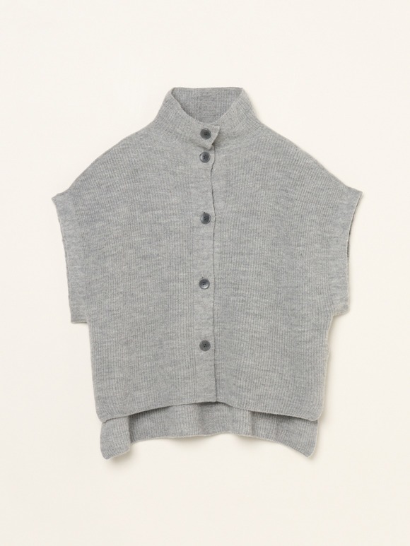 Wool cashmere button vest
