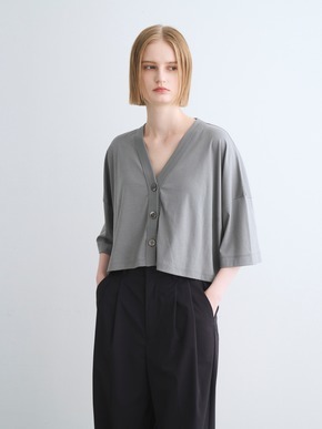 Nasia interlock cardigan 詳細画像
