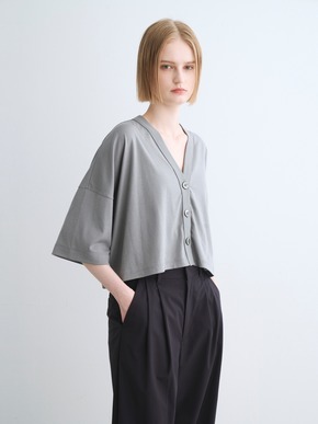 Nasia interlock cardigan 詳細画像