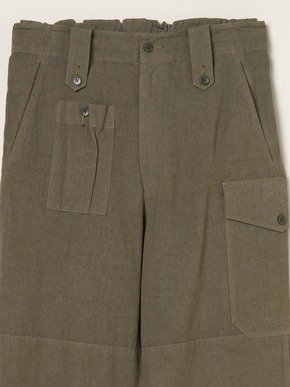 Men's cotton silk trousers 詳細画像