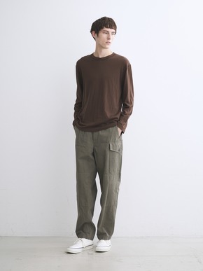 Men's cotton silk trousers 詳細画像