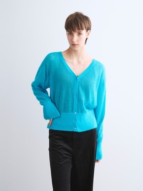 Super kid mohair mix cardigan 詳細画像