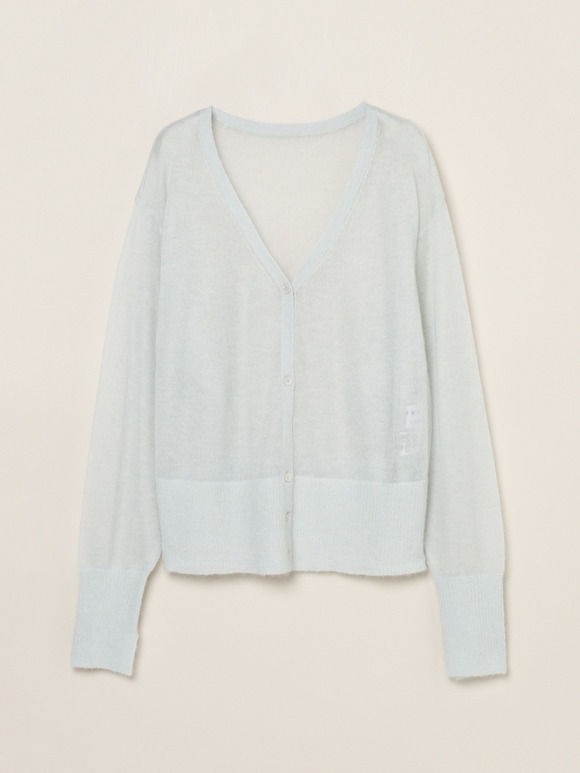 Super kid mohair mix cardigan